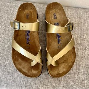 Birkenstock Betula Mia Gold Strap Sandal